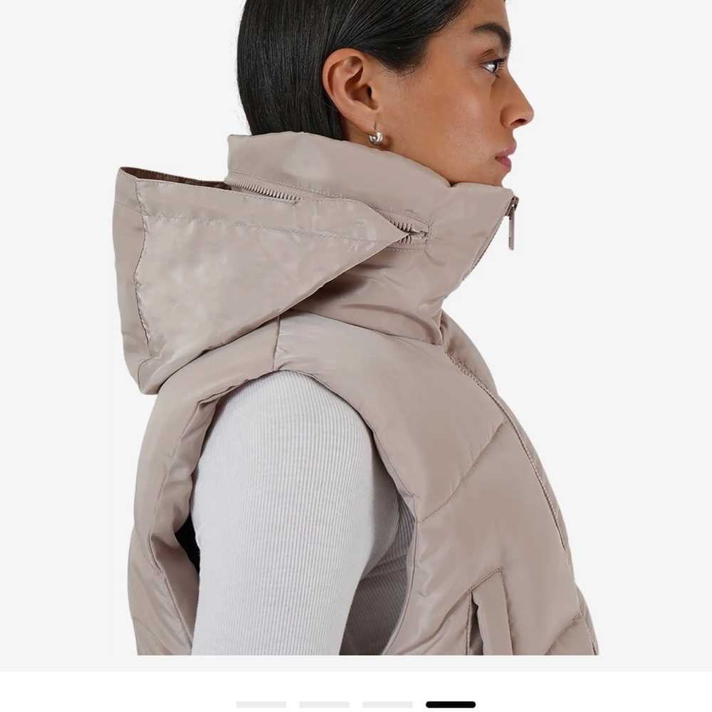 Apparis Beige puffer vest - Picture 2 of 4